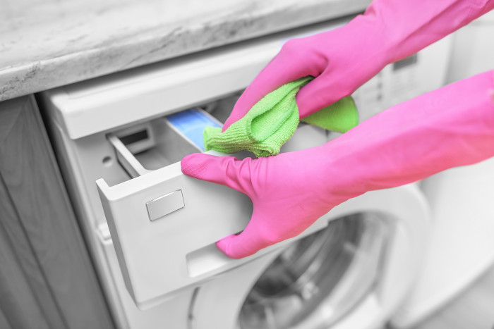 pulire la lavatrice vaschetta