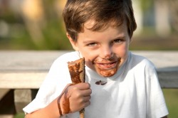 macchie di cioccolato sui tessuti