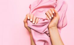 seta rosa senza macchie